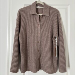 Fantino Cashmere Collared Cardigan NWT